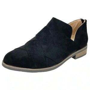 Dr. Scholl’s Always Band Black Faux Suede Womens Loafers Size 6.5M